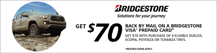 Bridgestone $70 back