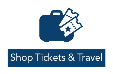 tickets and travel shopping logo