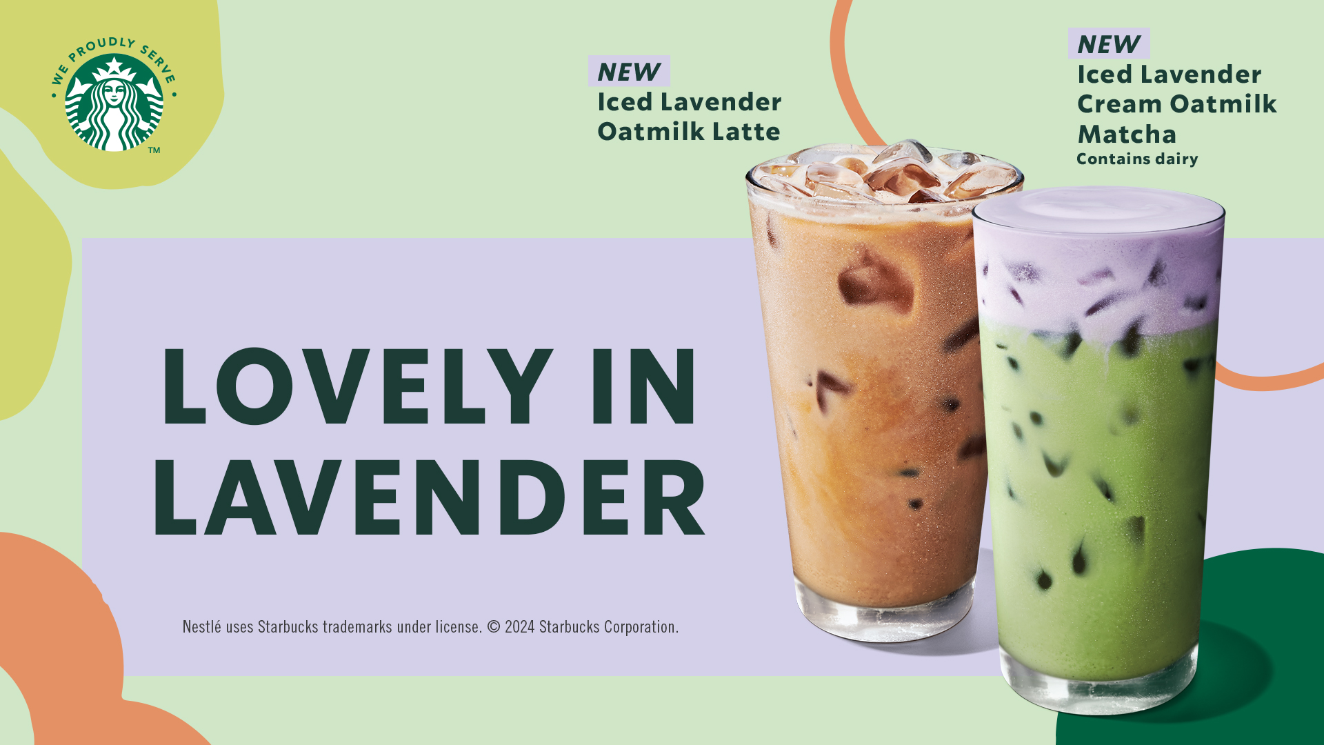 Discover three new lavender flavors available for a limited time only