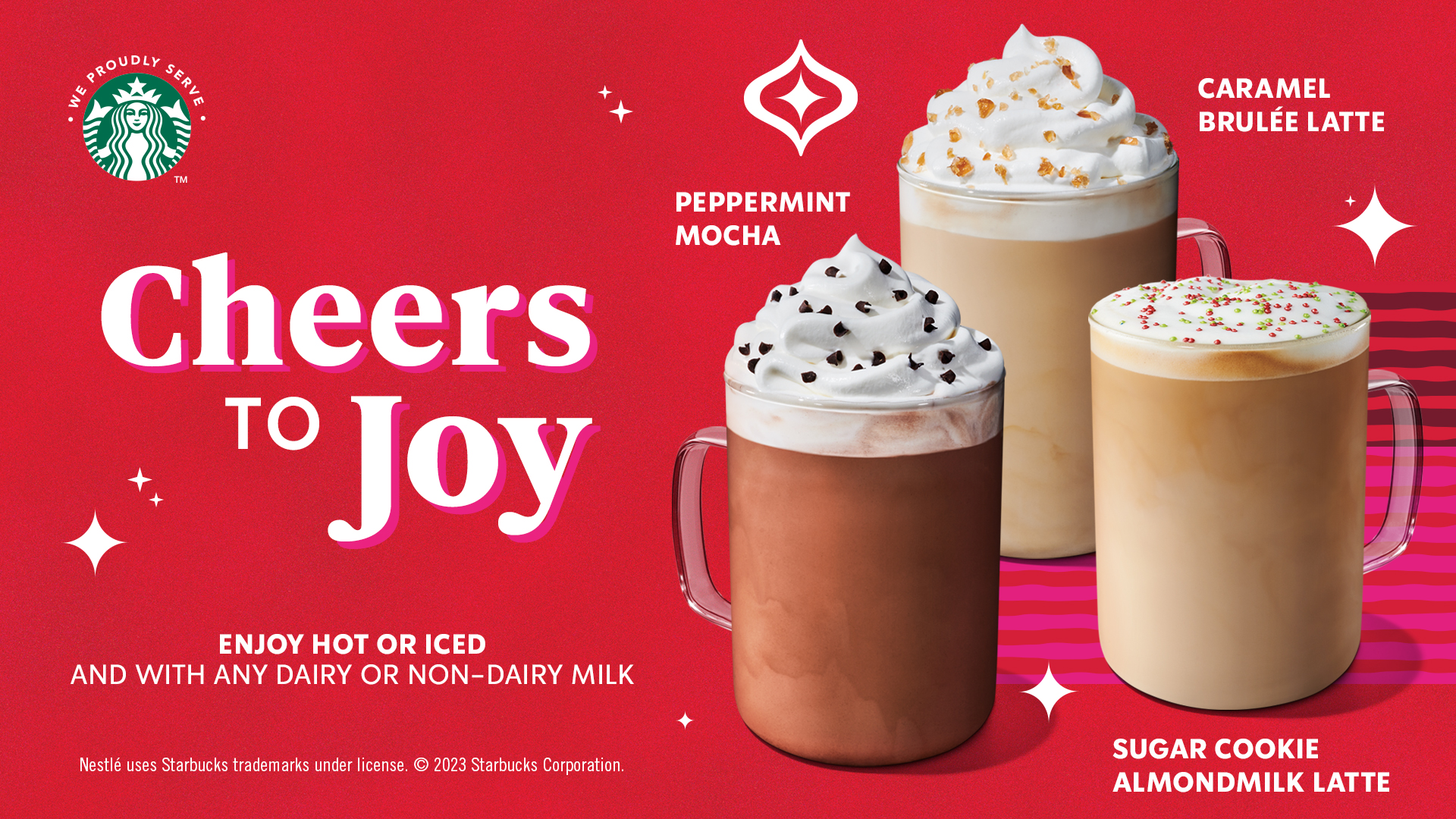 three new winter beverages with Starbucks flavors