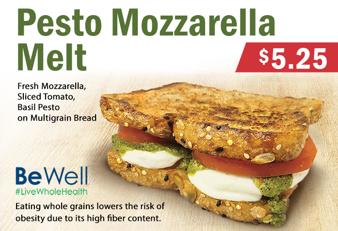Pesto Mozzarella Melt